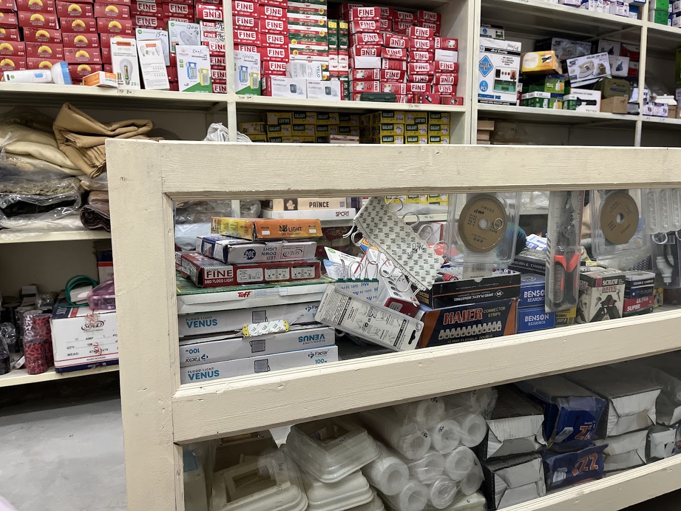 Sarghoda Electric and Electronics Store Interior and Inventory Counter